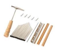 Generic 17-key Thumb Piano Key Set for Kalimba Diy Replacement Parts Accessories Includes Tuning Hammer and Songbook