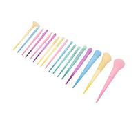 Generic 17pcs Makeup Brush Set Cosmetic Brush Kit 17 Piece Kit with Soft Bionic Fiber Brushes Thick Aluminum Tube for Professional Everyday Makeup
