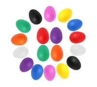 Generic 18 Pieces Maracas Egg Toys Children's Percussion Instruments Sensory Toys Musical Learning DIY Painting Suitable for Classroom Parties, 18pc