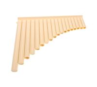 Generic 18-pipe Pan Flute Set Educational Resin Learning Instrument in for Boys and Girls and Beginners Includes Carrying Bag for Music Classes and Family Activities