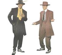 Generic 1940s Men's Zoot Suit Sewing Pattern - Sizes 38-52 - Black and White