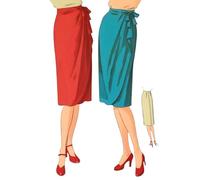 Generic 1940s Wrap-Around Skirt Sewing Pattern - Size: Waist 26" (66cm) - Black and White