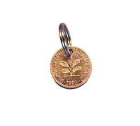 Generic 1983 1 Pfennig Keyring - Your Personal Lucky Charm, copper, One Size