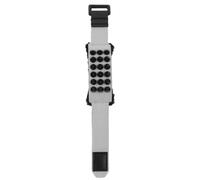 Generic 19cm Guitar String Mute Neoprene and Cotton Fretboard Muting Wrap for 7 String Guitar and Bass Adjustable Noise Control for Recording Practice Live Performance (White)