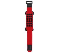 Generic 19cm Guitar String Mute Neoprene and Cotton Fretboard Muting Wrap for 7 String Guitar and Bass Adjustable Noise Control for Recording Practice Live Performance (Red)