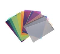 Generic 19pcs Pvc Ambient Lighting Gel Filters for Video Light and Theater Use, Translucent Light Diffusion Sheets for DIY and Product Photography Colour Temperature Correction