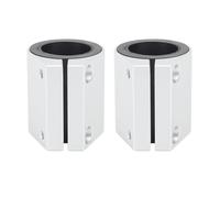 Generic 1in High Temp Exhaust Clamp Reliable Aluminum Butt Joint Band Clamp for Banshee 1987-2006, Easy Installation for DIY Enthusiasts (Silver)