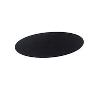 Generic 1L101 Turntable Platter Mat Pad 195mm Anti Static Wool Mat for Vinyl Record Players Black Anti Vibration Pad for Smooth Sound Quality