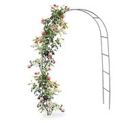 Generic 1m/ 1.4m Garden Arches Metal Wide Free Standing Duty Tubular Arbour For Roses Climbing Plants Support Archway Decoration, Black (Size : 100 * 20 * 220cm)