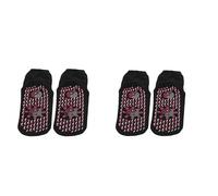 Generic 1Pair/2Pairs Winter Self-Heating Shaping Socks Thermal Foot Massage Socks for Women Men(Black-2Pairs)