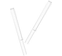 Generic 1pair Clear Acrylic Music Stand Page Clips for Sheet Music Transparent Holders for Easy Reading Windproof Design for Musicians