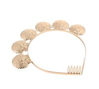 Generic 1pc Alloy Shell Headband Vacation Shell Hair Favor Headpieces Party Lace Seashells Elegant Hairband Head Bands for Womens Hair Headbands Women Headdress Boho Spa Braid Golden Metal