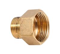 Generic 1pc Brass Pipe Adapter 1/2BSPT Male to 3/4BSPT Female Hex Bushing Reducer for Plumbing Applications Made of Durable Brass Material