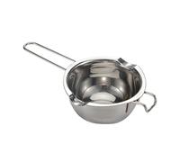 Generic 1pc Butter Heating Pan Milk Boiling Pot Melts Candy Cheese Melt Pan Fountain Bowls Melter Steel Milk Bowl Double Boilers Saucepan Wax Melt Making Kit Pots Silver Stainless Steel