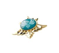 Generic 1PC Genshin impact Metal Brooch Cartoon cute Seven elements Badge (style 1)