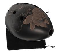 Generic 1pc Hole Ocarina Sweet Potato Ocarina Alto Instruments Playing 8 Hole Student Birthday Pottery Black
