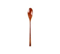 Generic 1pc Long Spoons Wooden Spoons Natural Cooking Mixing Stirr Handle Wood Round Soup For Wood D6x2