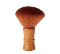 Generic 1pc Multifunctional Neck Duster Hair Cutting Brush with Soft Bristles for Salon and Barber Use Large Volume Cleaning Brush for Removing Hair and Dust Brown