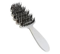 Generic 1pc Pig Bristle Hair Comb Multi-row Pointed Styling Comb for Women Men (White)