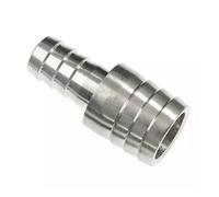 Generic 1pcs Full-Size 304 Stainless Steel 2 Way Barbed Pipe Fitting Reducer/Equals Connector Pagoda Joint Hose Barb OD 4 6 8 14 16 20-63mm(12mm - 25mm)