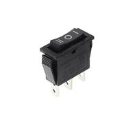 Generic 1PCS KCD3 Rocker Switch ON-OFF ON-OFF-ON 2 Position 3Pins Electrical Equipment With Light Power Switch 16A 250V / 20A 125V AC(Black 3 Gear)
