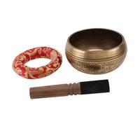 Generic 1set Handmade Meditation Singing Bowl Rod Tibetan Bowl for Yoga Relaxation and Healing Music for and Mindfulness Practices