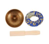 Generic 1set Handmade Singing Bowl for Yoga Meditation Sound Bowl Mallet and Cushion for Calming Atmosphere and Mindfulness Practice