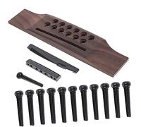 Generic 1Set String Acoustic Guitar Bridge Pin Saddle and Nut Replacement with Durable Bridge Pins for Enhanced Sound Quality and Performance for Guitar Players