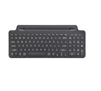 Generic 2.4G Wireless Bluetooth-Compatible Keyboard, Portable with Card Slot Bracket, Multimedia Function Keys, Silent Keys with Smart Sleep, Wireless Connectivity for Desktop Laptop PC TV Box