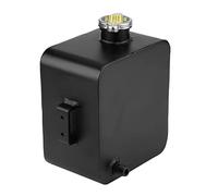Generic 2.5L Aluminum Coolant Expansion Reservoir Durable High Temperature Resistant Coolant Overflow Tank with Cap for Universal Vehicles Black Coated