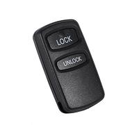 Generic 2 Buttons Key Fob Shell Durable Replacement Case Fit for Lancer Outlander Eclipse Black ABS Plastic 1 Unit