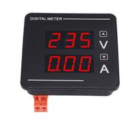 Generic 2 in 1 AC Voltage Current Meter Digital LED Display Efficient Measurement for DIY Projects Compact Size 72x72mm