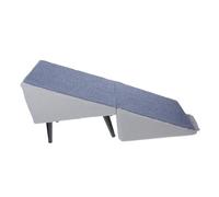 Generic 2-in-1 Foldable Dog Stool Ramp with Suction Base for Sofa - Comfortable Pet Steps and Ottoman for Senior Dogs and Cats in Modern Interiors