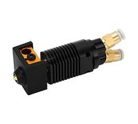 Generic 2 in 1 Out Double Gear Aluminum Alloy 3D Printer Extrusion Head For CR 10/Ender 3, High Accuracy Hotend Extrusion Head For Precise Molding, For 3D Printer Enthusiasts