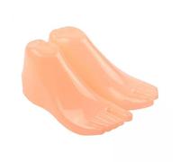 Generic 2 Pack Mannequin Foot Display Stand Silicone Lifesize Female Foot Model Sock Form Jewelry Holder Toe Prop Shoe Sizing Suitable for boutiques, 2 Pcs