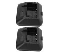 Generic 2 Pack Radio Battery Desktop Charger Power Adapter for UV5R UV5RA UV5RB UV5RC UV5RD UV5RE Two Way Talk Radios Complete Set with Charging Cables