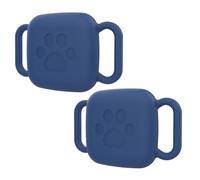 Generic 2 Pack Silicone Case for Tile Mate 2022 2024 Smart Tracer Cover Anti-Scratch Protective Cover Sleeve Sturdy Secure Tag Holder for Pet Dog Cat Collar