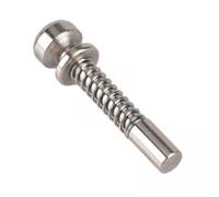 Generic 2 Pack Spring Load Barrel Bolt Latch Pin Door Lock with Drawer Latch Pin Replacement Rolled Steel Design Suitable for Small Beds Ca, 4 Pcs