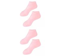 Generic 2 Pair Soft Silicone Gel Socks Toe Socks Protection Foot Care Protector Pink
