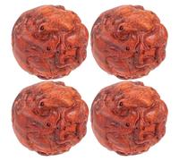Generic 2 Pairs Baoding Balls for Hand Therapy with Traditional Chinese Zodiac Motifs, Wooden Hand Exercisers for Wrist and Finger Exercise, Resist Slippage and Ease Finger Fatigue,