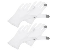 Generic 2 Pairs Overnight Moisturizing Gloves Made of Cotton and Spandex with Built-in Lotion for Sleeping, Featuring Two-Finger Touchscreen Operation for Dry Hand Care