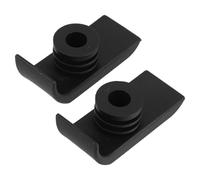 Generic 2 Pcs Black Walker Skis Sliders for Seniors, Anti-Slip Nonstick Replacement Walker Accessories, 28.6Mm Diameter Practical Gliders for Walking Aids and Crutches