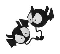 Generic 2 Pcs Car Antenna Decoration Topper Car Antenna Dancer Foam Cat Black Cute Cartoon Design and Vehicle Roof Decoration