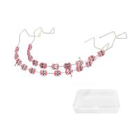 Generic 2 PCS Clip on Fake Braces, Temporary Fakes Teeth Kit for Tooth Teaching Explanation Decoration