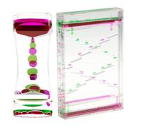 Generic 2 Pcs Liquid Motion Bubbler Timer Lava Lamp Effect Sensory Toy Desktop Decor for Kids Adults Autism ADHD (#3)