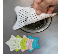 Generic 2 Pcs Silicone Drain Protector with Sucker, Sink Strainer Protector, Shower Drain Cover, Strainer Plug Trap Filter for Bathroom, Bathtub, Kitchen