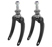 Generic 2 Pcs Steel Front Wheel Fork with Bearing for Wheelchair 7-8 Inch Universal Replacement Wheel Bracket Suitable for Drive Wheelchair Spare Parts, Black Random Color