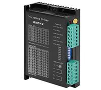 Generic 2-Phase Stepper Motor Driver DM542 with High Subdivision for CNC Engraving Machines, Black Microstep Controller