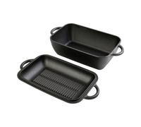 Generic 2 Pieces 2-in-1 Camp Soup Pot Combination Cast Iron Fry Pan Nest for Tailgat, Cook