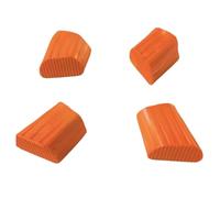 Generic 2 Pieces Anti Slip Foot Pad Ladder Rubber Foot Guards Quick Install Design for Stable Support and Floor Preservation, Orange, Regular 22x40 D-Type 4pcs